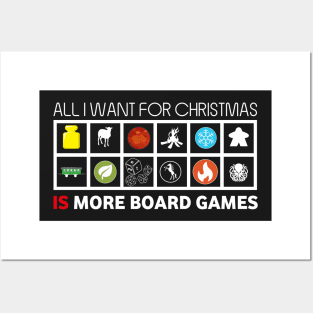 All I Want For Christmas Is More Board Games - Board Games Design - Board Game Art Posters and Art